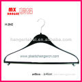 2014 Mingxing black plastic coat hanger, plastic clothes hangers
